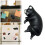 Cat-shaped refrigerator magnet white 1 piece 2