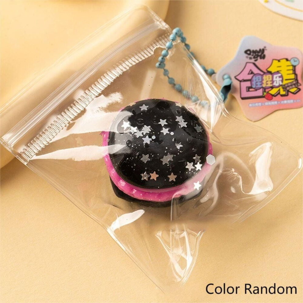 Bread-Shaped Keychain Charm - Soft Silicone Waffle Toy 301029010033