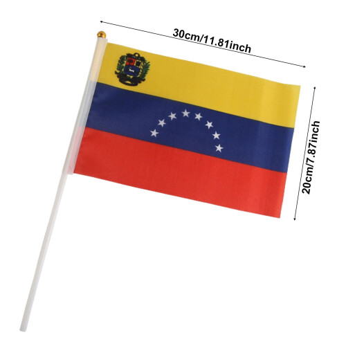 Venezolanische Handflagge, Mini-Windfahne, 1 Stück 2