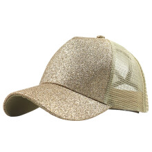 Washed Baseball Cap Ponytail Messy Buns Trucker Plain Baseball Visor Cap Unisex Glitter Hat for Men Women