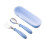 Stainless Steel Portable Fork and Spoon Set with Blue 2