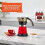 6 or 3cup Electric Espresso Maker, Red 7