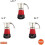 6 or 3cup Electric Espresso Maker, Red 8
