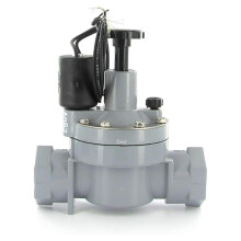 205TF 1" Irrigation Valve with Flow Control - 1 Inch FPT, Heavy Duty PVC, Low Friction Loss, 24V Solenoid