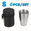 Tragbares Edelstahlbecher-Set mit Etui (4-teilig) 1