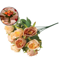 Fleurs artificielles en soie pour la décoration intérieure, faux bouquets et compositions florales artificielles – Centres de table pour la