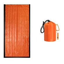 Orange Emergency Sleeping Bag with Storage Bag & Whistle – Portable, Insulated, Multi-function Survival Blanket for Hiking, Camping – Compatible