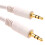 kenable 3.5mm Stereo Jack Plug to 3.5mm Stereo Jack Plug Cable White 1m 1