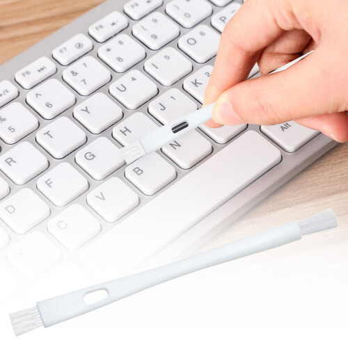 Small Portable Plastic Handle Nylon Anti StaticBrushes Computer Keyboard Cleaning Brush Computer Keyboard Cleaner Tool for Home Office Electronics 1