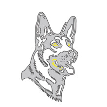 Dog Metal Cutting Dies Stencil Scrapbooking Album Stamp Paper Card Embossing Decoration