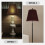 Clúdach Scáth Lampa Fabraice Dath Caife 2 phíosa 3