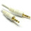 kenable 3.5mm Stereo Jack Plug to 3.5mm Stereo Jack Plug Cable White 1m 4