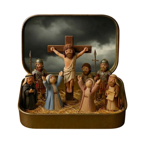 Pocket Jesus Mini Figure Resin Nativity Set 1pc 1