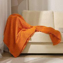 Plaid tissé 70 x 150 cm, tricoté avec une matière chaude, douce et confortable, idéal pour le canapé, cadeau d'anniversaire pour femme ou mère.