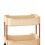 3-Tier Rolling Cart Plastic Storage Organizer Beige 2