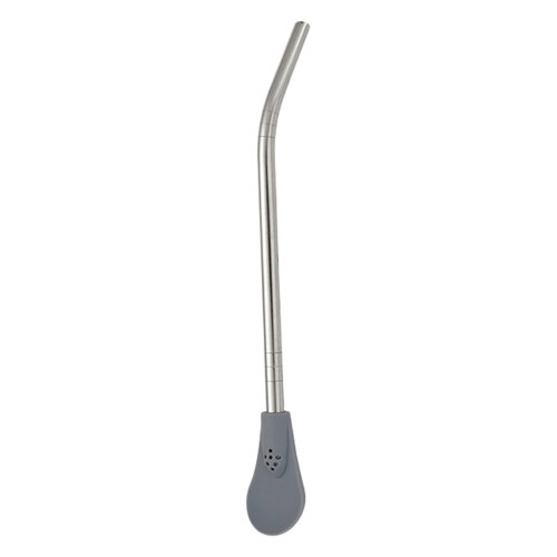 Stainless Steel Straw Spoon with Silicone Filter Head 1 Pack 1