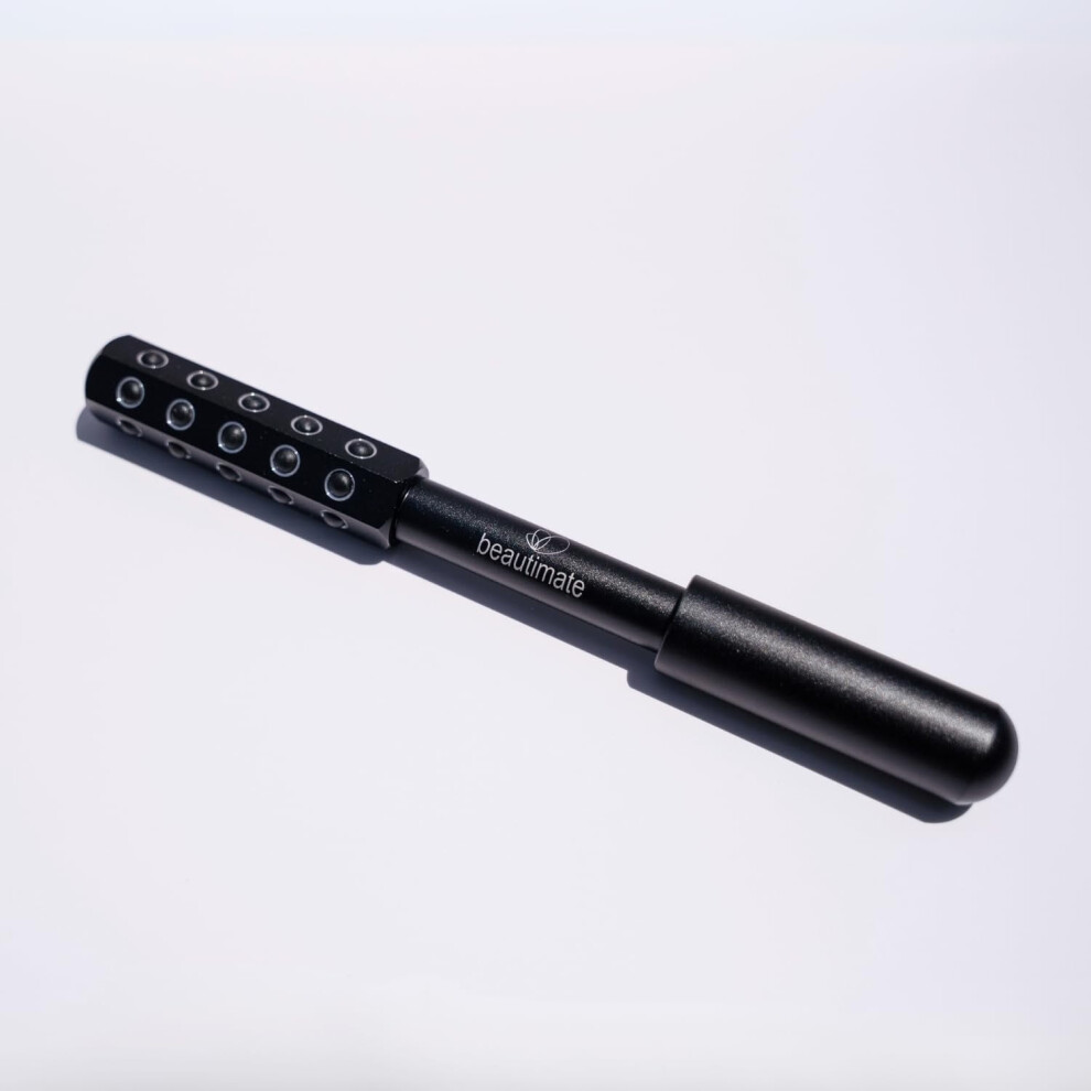 Germanium Roller Uplifting Face Massager for Skin Tightening & -Puffing, Beauty Tool with Cold Massage for Face, Eye, Chin, Neck - Dog House