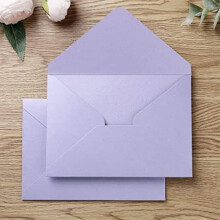 50pcs Sparkle Lilac A7 Envelopes (5.25x7.48'') – Light Purple, Perfect for Wedding/Christmas Cards, Acrylic Invites & Photos