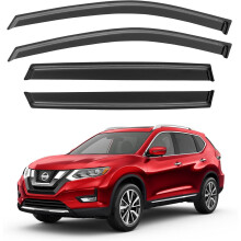Window Visors for Nissan Rogue 2014-2020 (excl. Rogue Sport), Out-Channel Rain Guards & Wind Deflectors – Compatible with S/SV/SL