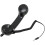 Retro Phone Handset, Handheld Cell Phone Receiver Radiation Proof Operation for Computers (Black) 1