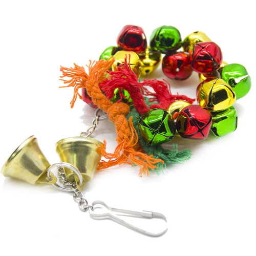Weihnachtskranz mit Vogelkäfig, hängender Glocke, Dekoration, 1 Stück 1