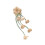 Tiara de flores com borlas e tulipas 1