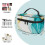 Turquoise Marble Makeup Bag Large Capacity Travel Cosmetic 5