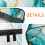Turquoise Marble Makeup Bag Large Capacity Travel Cosmetic 2