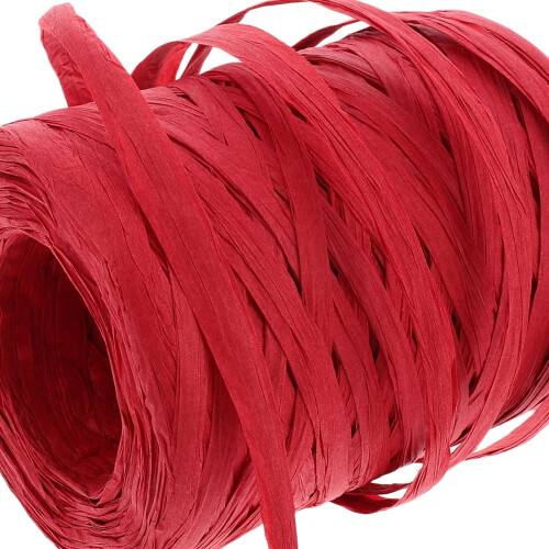 Raffia String Red 1 Roll 100m for Wrapping 2