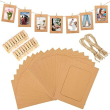 Cadres photo en papier kraft 4x6 pouces (20 pièces)