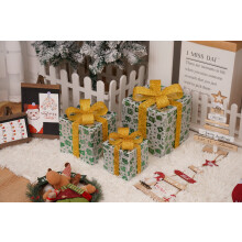 Glowing Christmas Gift Boxes LED Decorations 3 pcs