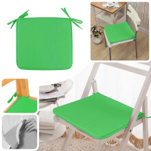Soft Thick 15x15" Green Chair Pad – Compatible with Car, Garden, Patio & Dining Chairs