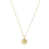 Goldene Perlenkette für Damen, Edelstahl, Gold 1