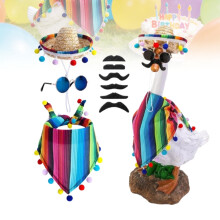 Tenue d'oie du porche de Cinco de Mayo, 4 pièces, pour statues de 23 et 17 pouces