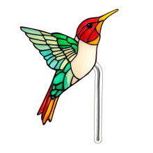 Acryl tuinsteker met vogel- en vlindermotief (1 stuk)