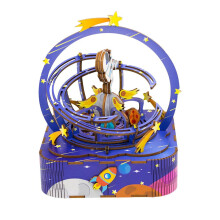 Wooden 3D Music Box Puzzle Kit for Adults
