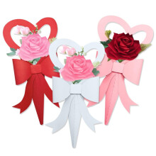 Set di carta da regalo per San Valentino, 6 pezzi, impermeabile, con motivo floreale.