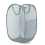 Opvouwbare wasmand van gaas, grijs 1