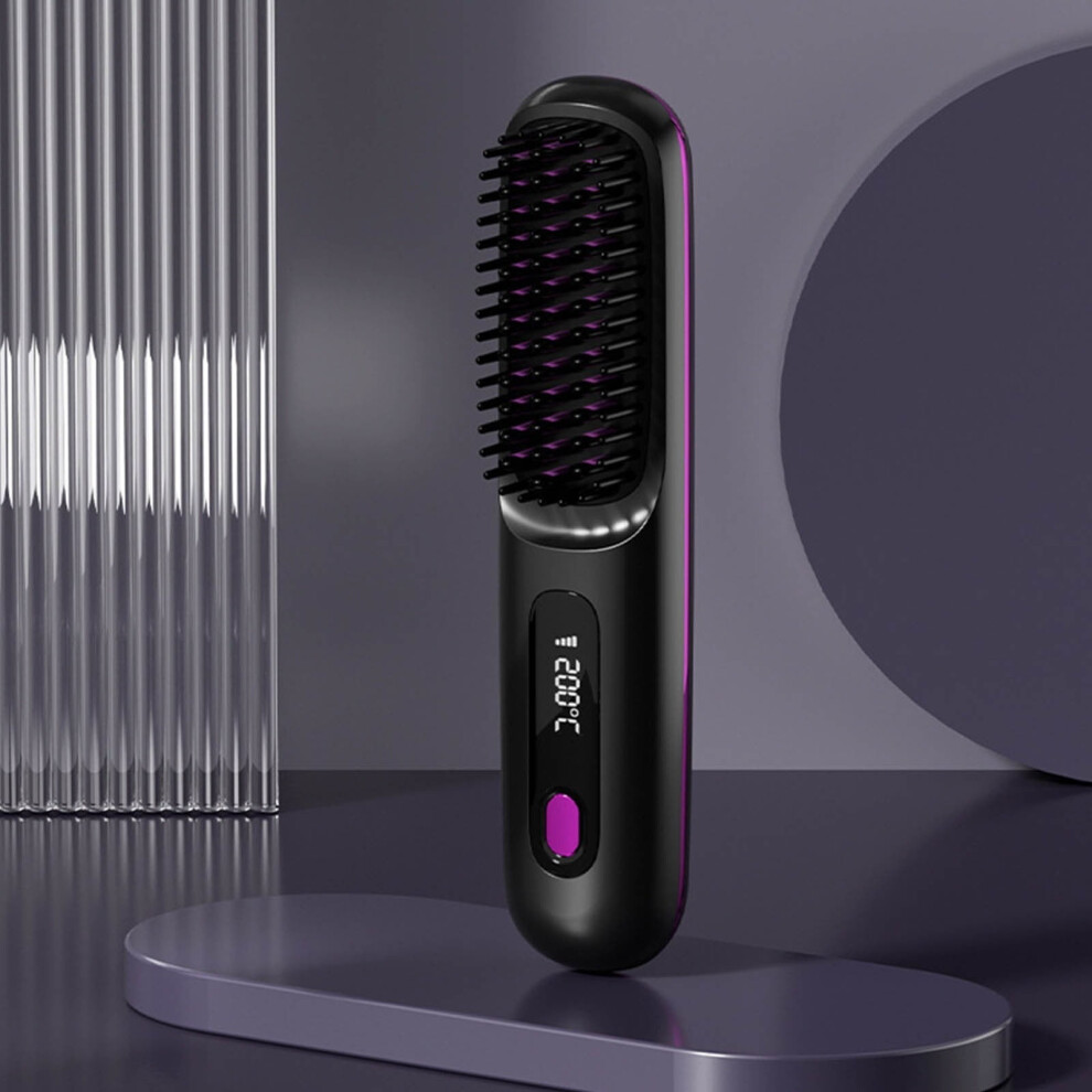 Go Brush Pro cordless hair straightener LCD temperature