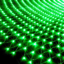 Waterproof Net Mesh String Lights, 8 Modes, 96 LED, 5x5 Ft, Green – Indoor/Outdoor Christmas & Party Decor