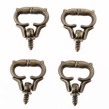 Antique Bronze Cabinet Knobs 4 pcs 29x23mm