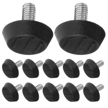 100Pcs Sturdy Adjustable Furniture Leveling Feet Screw on Rubber Pads for Table and Chairs
