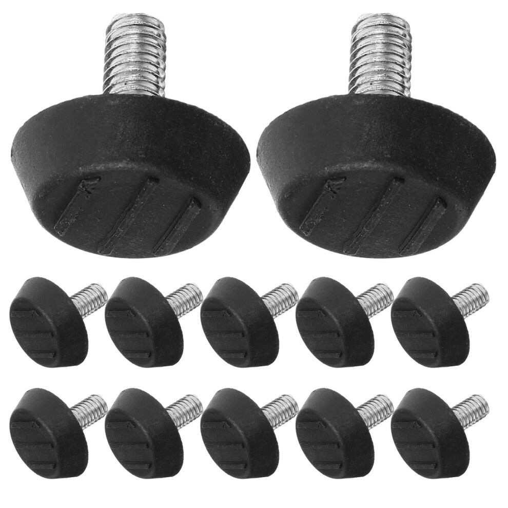 100Pcs Sturdy Adjustable Furniture Leveling Feet Screw On Rubber Pads For Table And Chairs 9399596631455