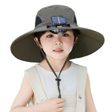 Large Brims Sun Hat for Kids Quick Drying Hat Solar Powered Fan Hat Boys Girls Unisex Sport Hat Cooling Fan Hat