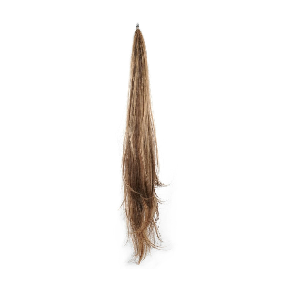 Unisex Soowee Long Layered Ponytail Synthetic Hair Extension Blonde Pony Tail Flexible Hair Ponytails Hairpieces