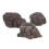 Train Rock Set Plastic Decorative Rocks 3-Piece 1