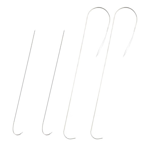 4Pcs Convenient Curved Beading Needle Multifunctional Jewelry Making Curved Beading Needle Easy Threading Tool