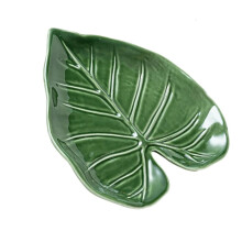 Modern Anthurium Leaf Ceramic Spoon Rest Durable Kitchen Tool Storage White Dishwasher Safe Accessory For Cooking Enthusiasts