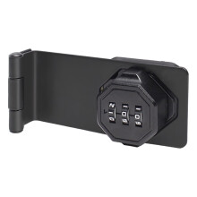Cabinet 3-Digit Combination Lock Door Security Slide Lock Lockable Hasp Lock for Cabinets Barn Door Closet Box
