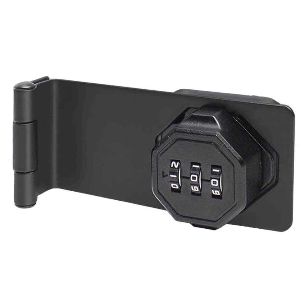 Cabinet 3-Digit Combination Lock Door Security Slide Lock Lockable Hasp Lock For Cabinets Barn Door Closet Box 9422877909049